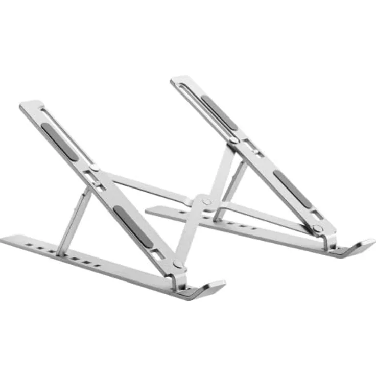Speaka Professional SP-LS-100, Ergonomischer Notebook-Ständer mit Faltmechanismus und rutschfesten Füßen, für alle gängigen Notebook-Größen