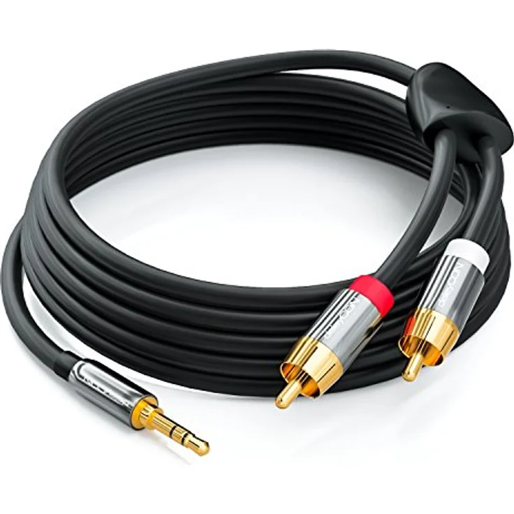 DELEYCON MK-MK157 - Audio Kabel, 3,5 mm Klinkenstecker auf 2x Cinch Stecker, 5 m (MK-MK157) – Bild 5