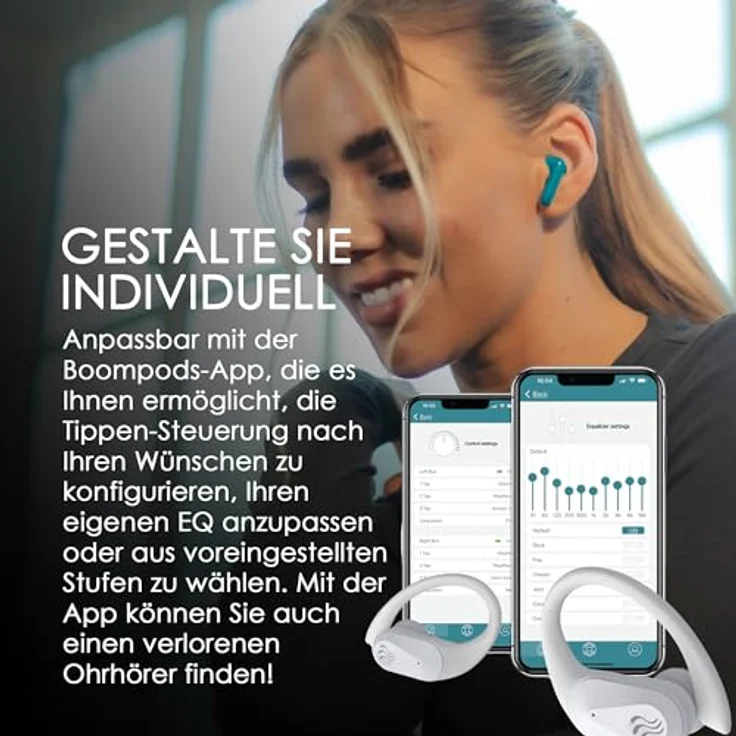 Boompods Sportpods Ocean TWS Black (6 h, Kabellos), Schwarz, In Ear-Sport-Kopfhörer mit Bluetooth 5.0 – Bild 8