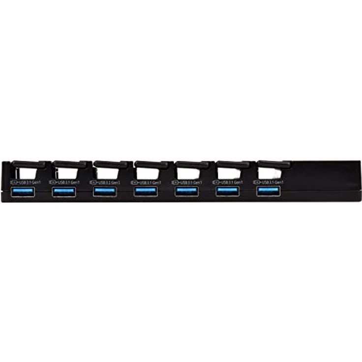 Silverstone Technology SST-UC03B-PRO, U7-Port-USB-Station mit 36W 2.4A, multinationale Anschlüsse für weltweite Nutzung, schwarz – Bild 5