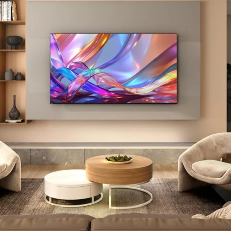 Hisense 75E7S (2026), 75" VA QLED 4K UHD Fernseher mit Dolby Atmos, Schwarz – Bild 8