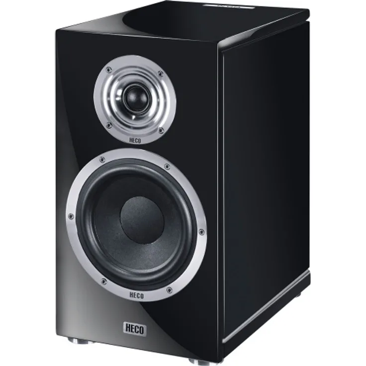 Heco In Vita 3 schwarz, 2-Wege Bassreflex Regallautsprecher mit 170 mm Tiefmitteltöner und 28 mm Fluktus-Hochtöner, Bi-Wiring/Bi-Amping-fähig