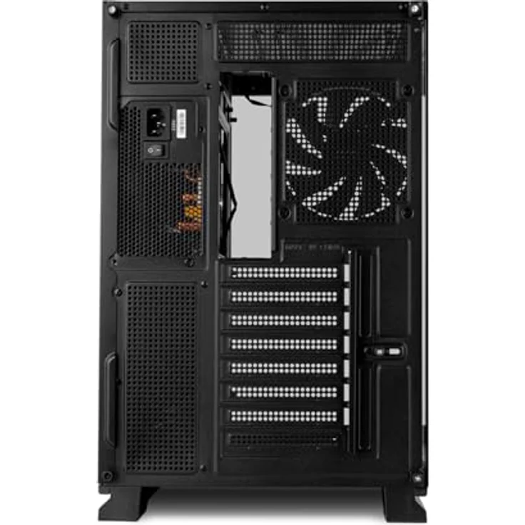 NOX Hummer Galaxy White, Mid Tower ATX Gehäuse aus gehärtetem Glas mit ARGB-Beleuchtung, optimales Kabelmanagement – Bild 5