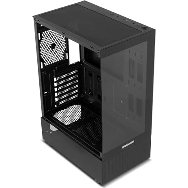 NOX XTREME PRODUCTS Hummer Vision Black, Semitower ATX/M-ATX Gehäuse mit gehärtetem Glas, Platz für 5 Lüfter, USB 3.0, kompatibel mit Grafikkarten bis 300mm, Schwarz – Bild 5