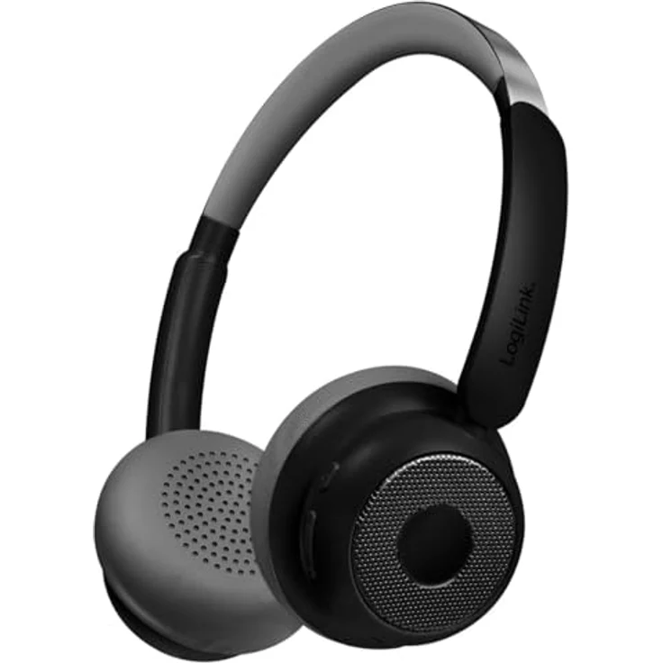 LogiLink BT0072 AuraSolo Over Ear Kopfhörer, Bluetooth 6.0, 20 Stunden Akkulaufzeit, Schwarz – Bild 1