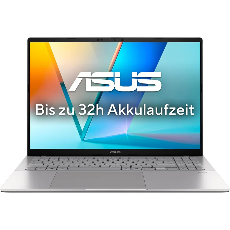 ASUS Vivobook S 16 S3607QA-SH095W, 16" WUXGA OLED Notebook mit Snapdragon X1-26-100, 16GB RAM, 1TB SSD, Windows 11, Silber