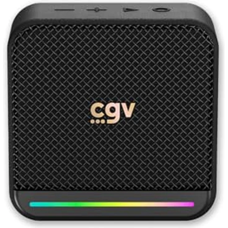 CGV SolidVibe Mini 8-Watt Bluetooth-Lautsprecher, tragbar, wasserdicht IP67, 10 Std. Akkulaufzeit, Kunstleder-Gehäuse, integriertes Mikrofon – Bild 1