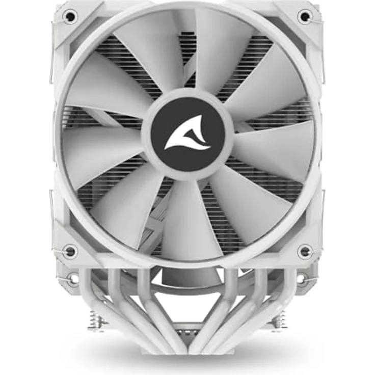 Sharkoon A60 RGB White, CPU Kühler mit 12 cm Lüfter, 159 mm, RGB-Beleuchtung, hoher Luftstrom – Bild 6