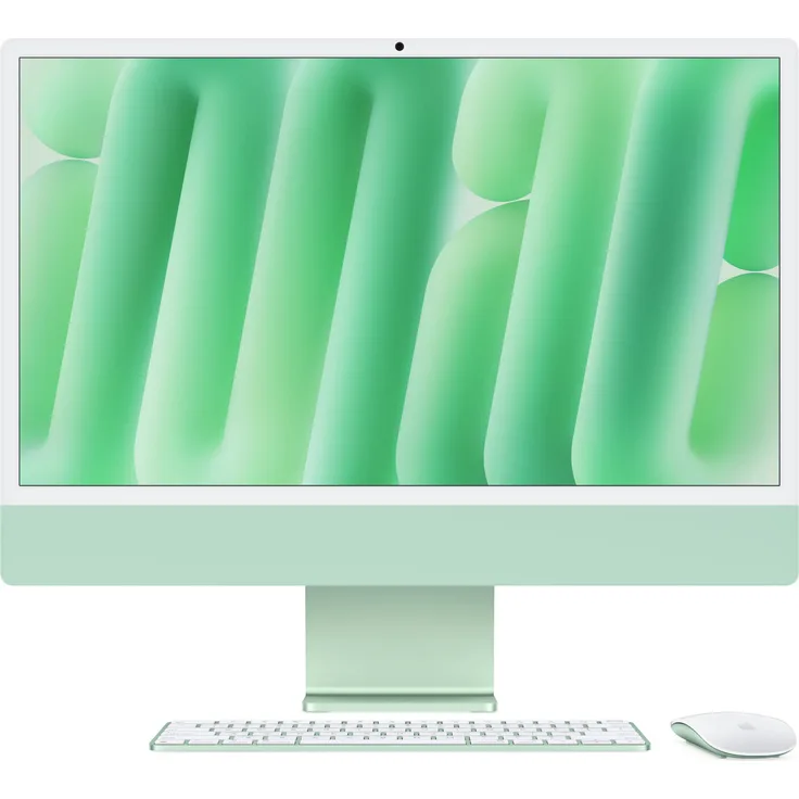 Apple iMac Apple M M4 59,7 cm (23.5") 4480 x 2520 Pixel All-in-One-PC 16 GB 256 GB SSD macOS Sequoia Wi-Fi 6E (802.11ax) Grün