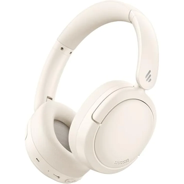 Edifier V80 Wireless Over Ear Kopfhörer mit -44dB ANC, Hi-Res Audio, 45 Std. Akku, Bluetooth 5.4, Multi-Point-Verbindung, AI-Klare Anrufe, Schnellladung - Blushell