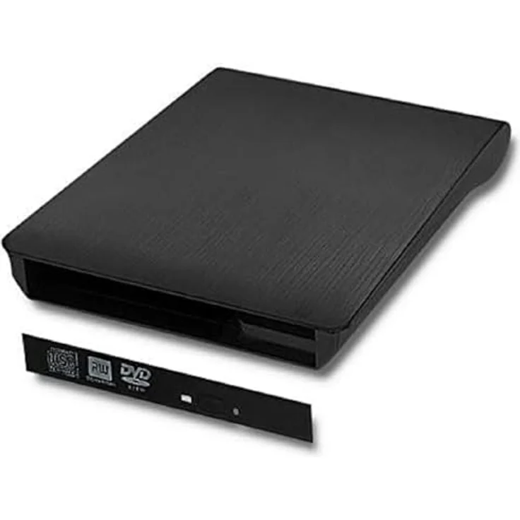 Qoltec CD/DVD SATA optisches Laufwerksgehäuse mit USB 3.0, 12,7 mm, schwarzes Design und integriertem Kabel – Bild 1