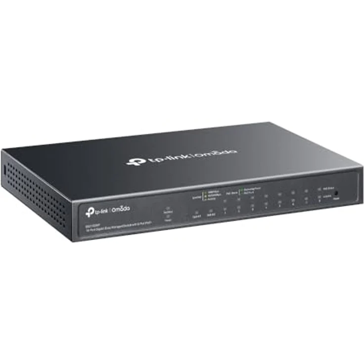 TP-Link Omada 10-Port Gigabit Easy Managed Switch mit 8-Port PoE+, 123W Power Budget, Metallgehäuse, automatische Wiederherstellung, Portisolierung, VLAN, IGMP Snooping, zentrales Cloud-Management – Bild 3