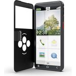 Emporia emporiaSMART.7lite, Senioren-Smartphone ohne Vertrag, Android 15, 5,45" Touchdisplay, Notruftaste, NFC, Fingerabdrucksensor, hörgerätekompatibel, Schwarz, 6 GB RAM, 128 GB Speicher, Triple-Kamera 13 MP