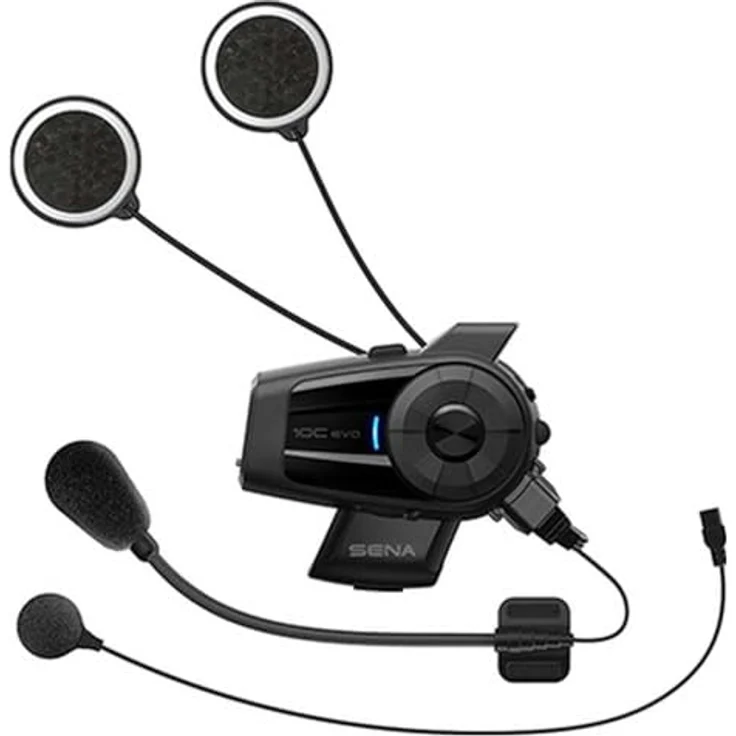 Sena 10C Evo, 4K Bluetooth Intercom Kamera mit 4-Wege-Kommunikation, Schwarz – Bild 4