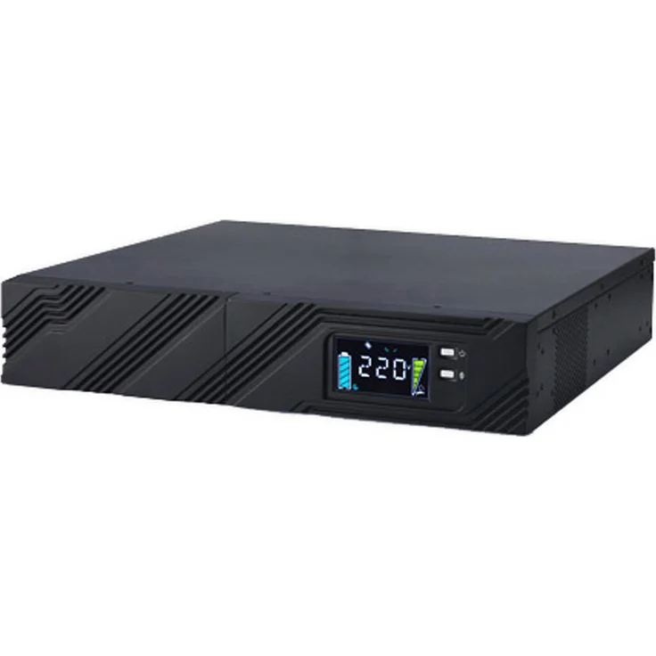 ROLINE LineSecure III 1000R - Line Interaktive USV, 19" Rackversion mit reinem Sinusausgang, AVR und farbiger LCD-Anzeige