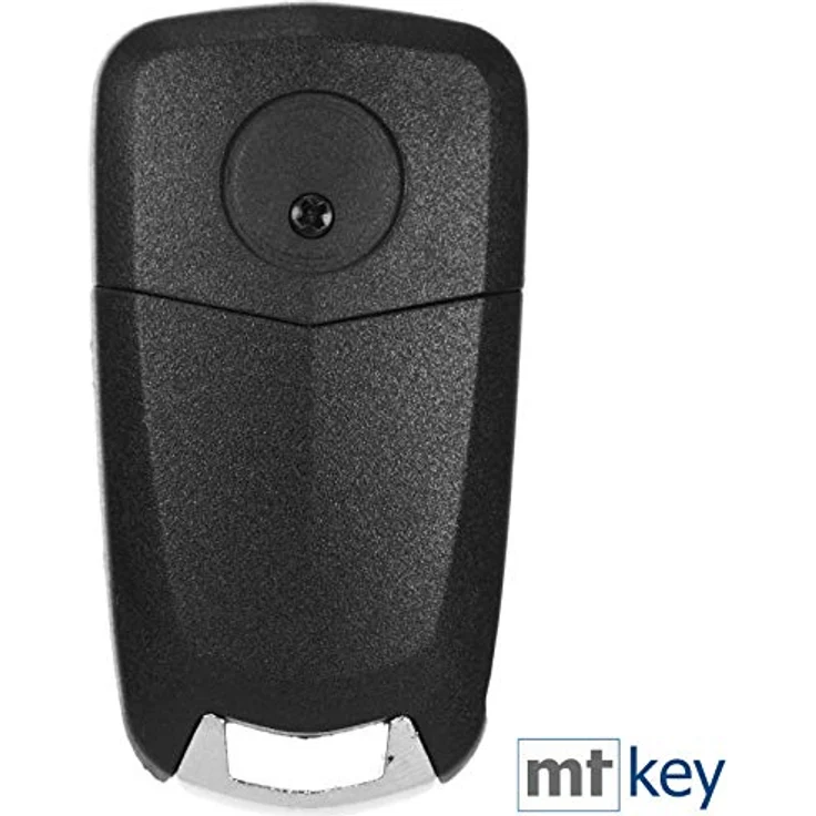 mt-key Klappschlüssel für Opel, 2 Tasten Funk-Fernbedienung mit CR2032 Knopfzelle, passend für Corsa D, Antara, Zafira B, Astra H, Tigra – Bild 2