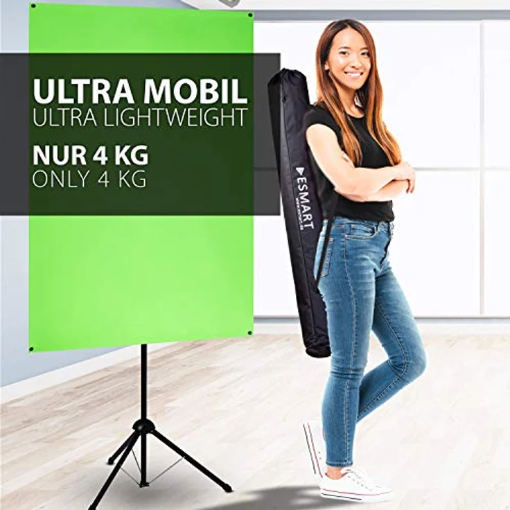 ESMART Expert X-Type Ultralightweight Greenscreen 161 x 93 cm | 70'' – Bild 6