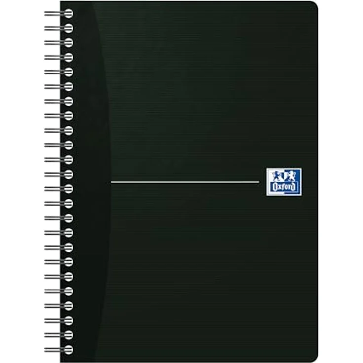 OXFORD Collegeblock Spiralbuch Oxford Smart Black, hochwertiges Büromaterial mit 5% Deckung – Bild 2