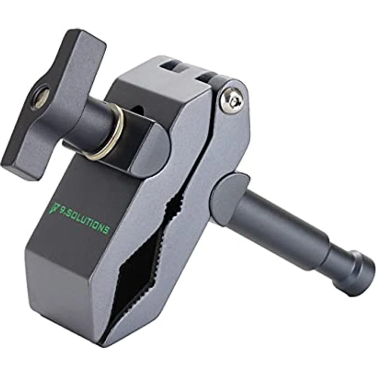 9.Solutions Python Klemme mit Stange 9.VP5081A, Fotostudio-Equipment mit 0-50 mm Spannbereich und 20 kg maximalem Halt – Bild 2