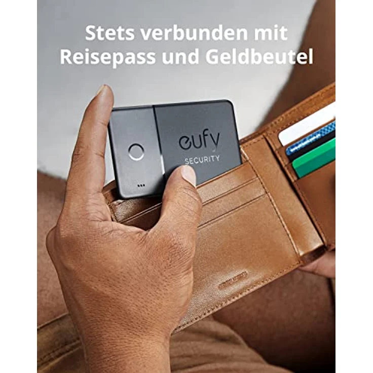 eufy Security SmartTrack Card (Schwarz, 1er Pack), Bluetooth Schlüsselfinder für Apple Find My, wasserdicht mit 3 Jahre Akkulaufzeit - Preisvergleich – Bild 4