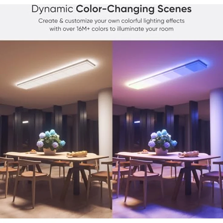 Nanoleaf Skylight Erweiterungs-Kit, 1 zusätzliche LED Deckenleuchte - RGBCW Deckenlampe, 16 Mio. Farben, Musik & Bildschirm Sync, WLAN, Apple Home Alexa Google Home - Weiß – Bild 5