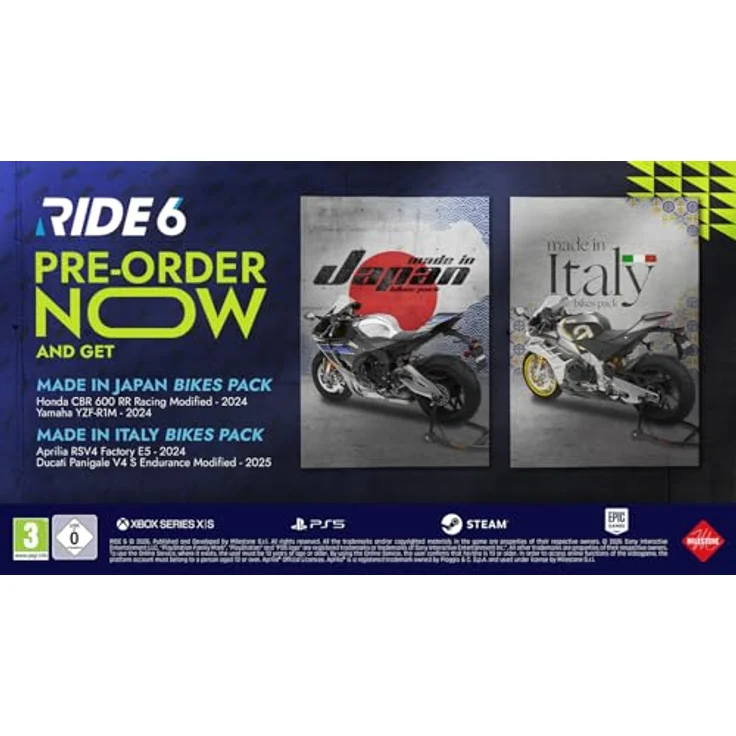 Milestone RIDE 6 Day One Edition (PS5), inklusive Made in Japan und Made in Italy Bikes Pack, ultimative Fahrercollection – Bild 2