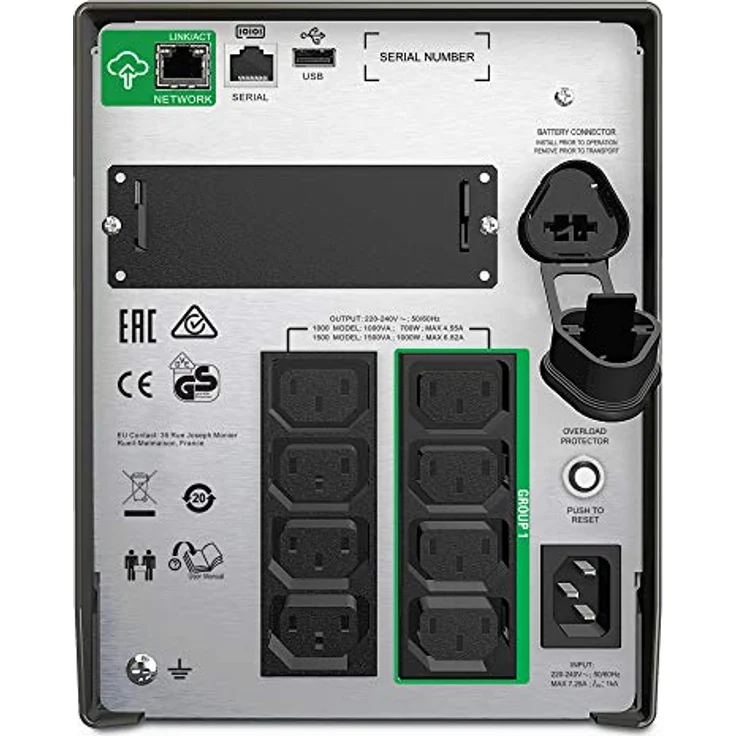 APC Smart-UPS SMT-SmartConnect - SMT1500IC - Unterbrechungsfreie Stromversorgung 1.500VA (Cloud-monitoring fähig, 8 Ausgänge IEC-C13) – Bild 3