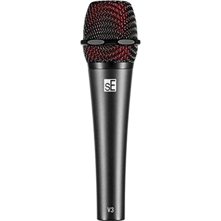 SE Electronics V3 Handheld Dynamisches Mikrofon, Neodym-Magnet, Kupfer-Schwingspule, 2.5 mV/Pa, schwarz