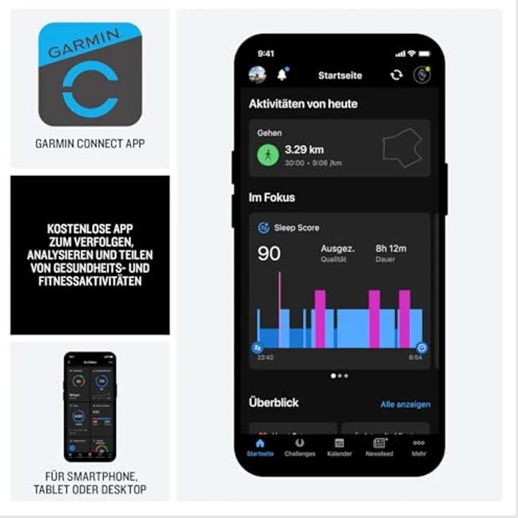Garmin Venu 4 41mm, Fitness-Smartwatch mit 1,2" AMOLED Touchdisplay, bis zu 10 Tage Akkulaufzeit, 80+ Sport-Apps, EKG, Health Status, Fitness Coach, Rollstuhlfunktionen, Telefonie, Taschenlampe – Bild 5