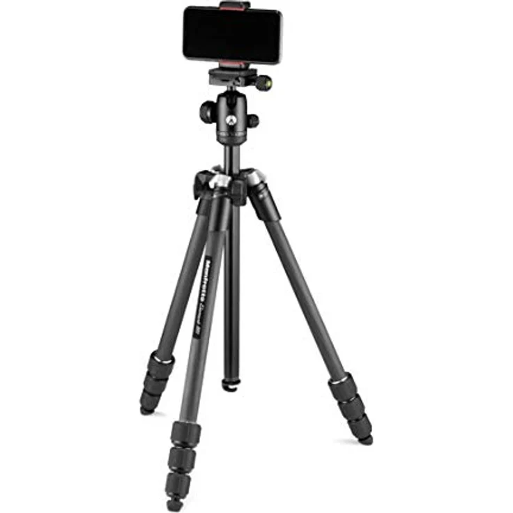 Manfrotto Element MII Mobile Bluetooth Carbon MKELMII4CMB-BH, leichtes Reisestativ mit Tragetasche, Arca-kompatiblem Kugelkopf, trägt bis zu 8 kg, für DSLR, CSC, Kompaktkameras und Smartphones – Bild 4