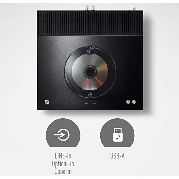 Technics Premium CD-Netzwerk-Receiver (Bluetooth, CD-Player, Streaming, Radio, USB) Schwarz, SA-C100EG-K – Bild 3