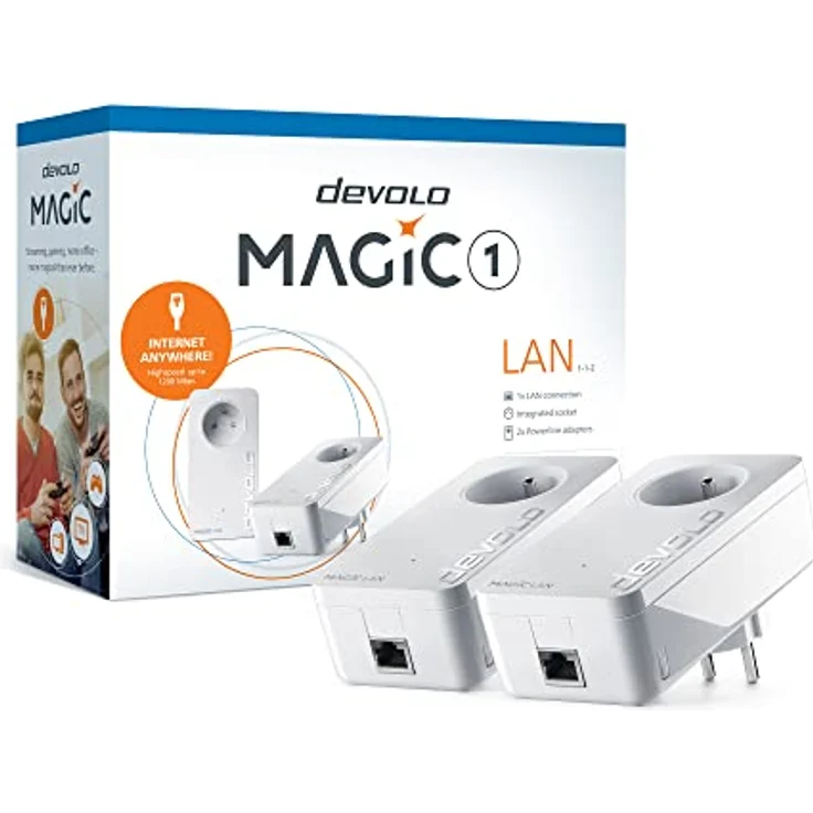 Devolo Magic 1 LAN, 1200 Mbit/s, Gigabit Ethernet, Powerline Adapter in Weiß – Bild 5