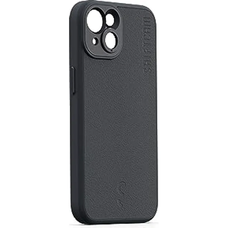 ShiftCam Back Cover LensUltra für iPhone 14, Smartphone Hülle mit Aluminium-Linsenhalterung und veganem Leder, Schwarz