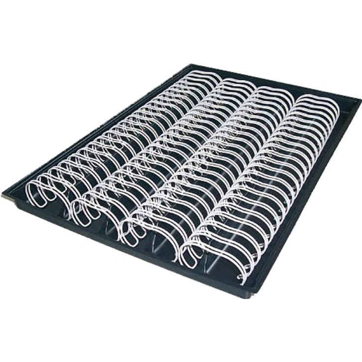 Renz Ring Wire Drahtkamm-Bindeelemente in 3:1 Teilung, 34 Schlaufen, Durchmesser 8.0 mm, 5/16 Zoll, schwarz – Bild 4
