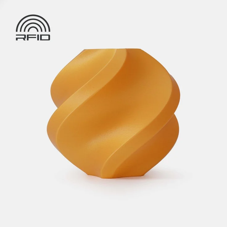 Bambu Lab PLA Basic Filament Refill, Gold, 1000 g mit glatter Oberflächentextur