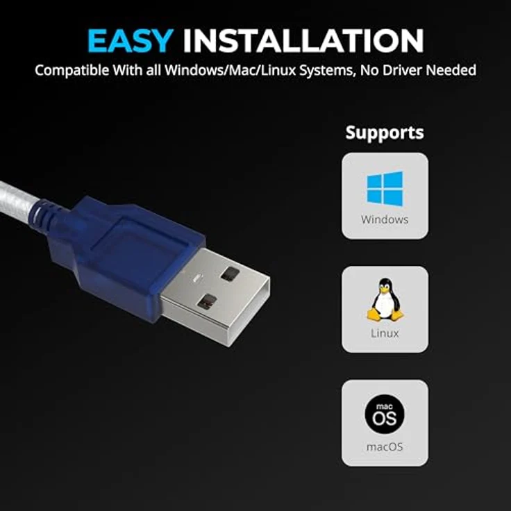 Sabrent Serial-Kabel - USB 2.0 zu Seriell (9-Pin) DB-9 RS-232-Konverter-Kabel (CB-DB9P) - Preisvergleich – Bild 5