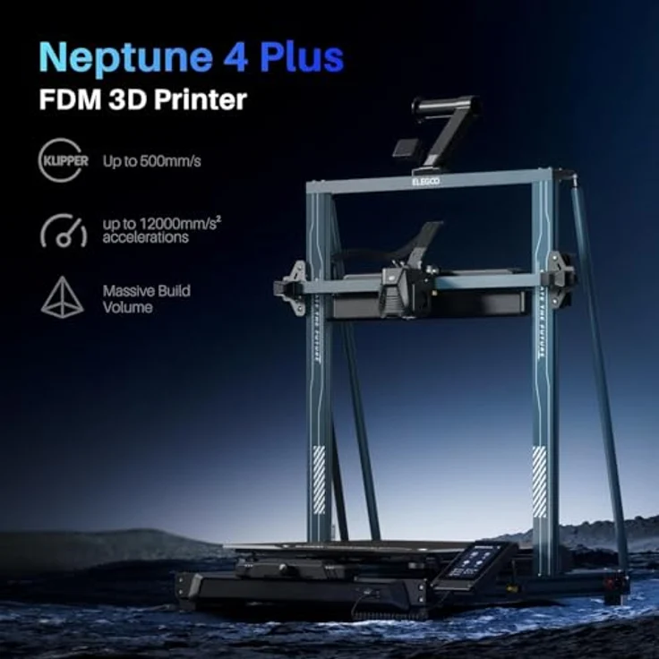 Elegoo 3D Drucker Neptune 4 Plus, präziser FDM Drucker mit großem Bauraum – Bild 2