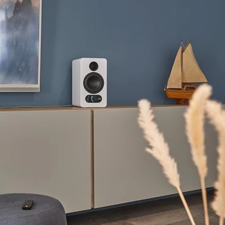 Nubert nuPro SP-200 | Weißes Boxenpaar | 2 Stück HDMI eARC-Kompaktboxen | Lautsprecher-Set mit Bluetooth aptX HD | Schreibtischlautsprecher für Homeoffice | Aktivlautsprecher für Gaming – Bild 5