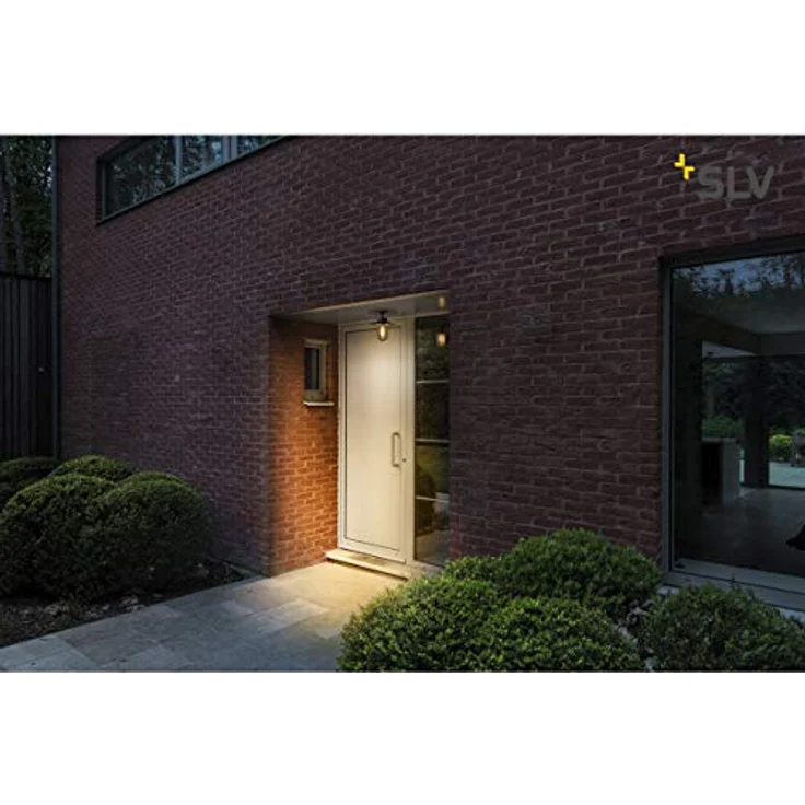 SLV MOLAT | LED Deckenlampe , Decken-Strahler, Außenbeleuchtung von Decken, Eingängen, LED Strahler, Aussenleuchte LED, Gartenlampe | E27, anthrazit, max. 60W, IP44 – Bild 4