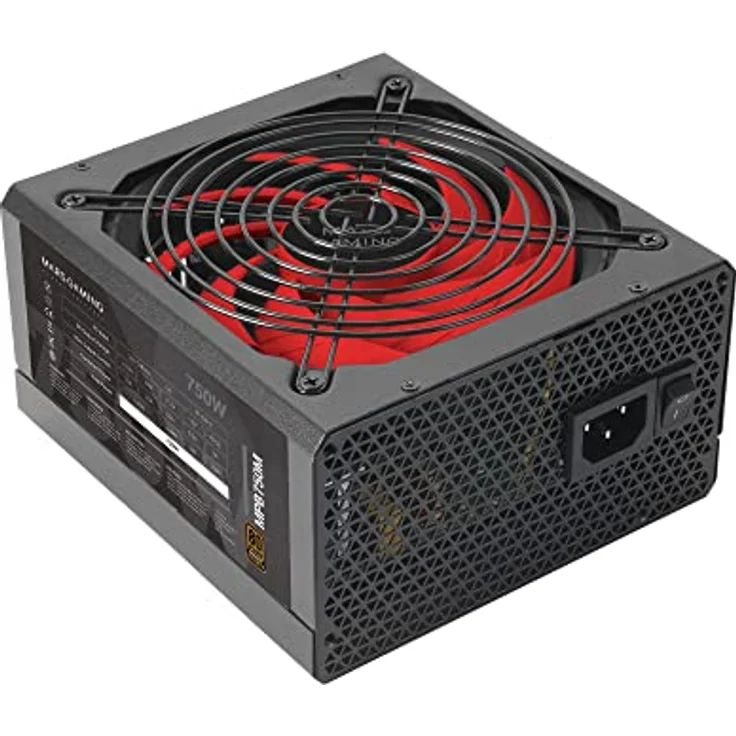 Mars Gaming MPB750M, Modulares ATX 750W Netzteil, 6 Jahre Garantie, 80Plus Bronze 230V, Silent AI-RPM Technologie, 90% Wirkungsgrad, Schwarz – Bild 1