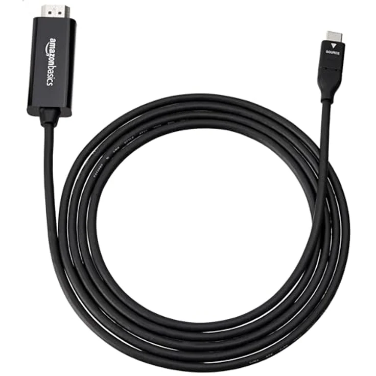 AmazonBasics – Adapterkabel USB-C auf HDMI, Thunderbolt-3-kompatibel, 4K bei 30 Hz, 180 cm – Bild 6