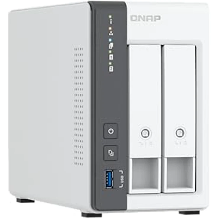 QNAP 2-bay ARM 4C 2.0GHz 2 x SATA 6Gb/s 3.5, NAS, Weiss – Bild 2
