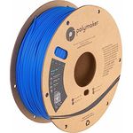 Polymaker PolyLite PLA, 1.75mm 3D-Druckfilament, 1kg, Azure Blue, hohe Temperaturbeständigkeit und Jam-Free Technologie