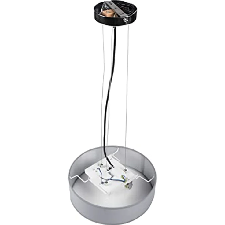 Smartwares IDE-60036 Deckenleuchte- Textilschirm, 50 cm , 4x E27, grau – Bild 2