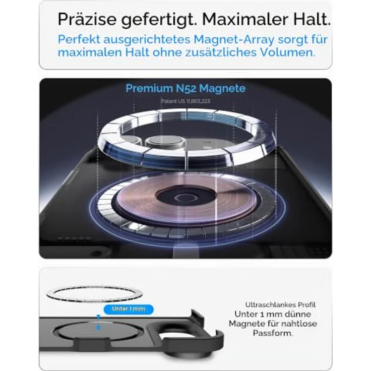 Spigen Tough Armor Pro MagSafe, Handy-Schutzhülle für iPhone Duo, 19,3 cm (7.6), Schwarz – Bild 7