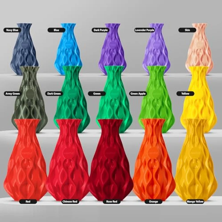 ERYONE PLA Filament 1.75 mm, 3D Drucker Filament mit Maßgenauigkeit +/- 0,03 mm, 1 kg Spule, Rose, Material aus hochreinem Maisstärke – Bild 3