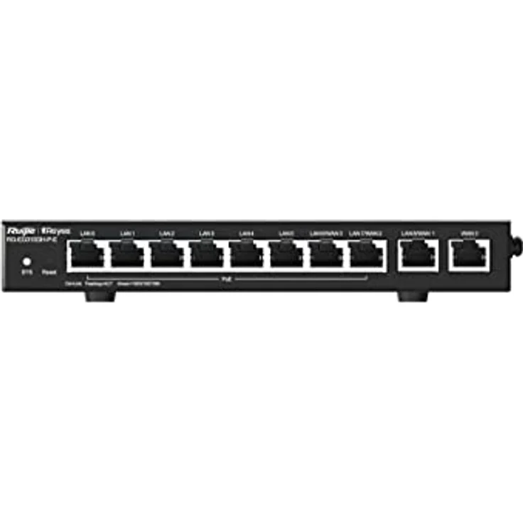 RUIJIE Reyee 10-Port High Performance Cloud Managed PoE Router mit verbesserter Abdeckung und erweiterter Sicherheit, schwarz – Bild 3