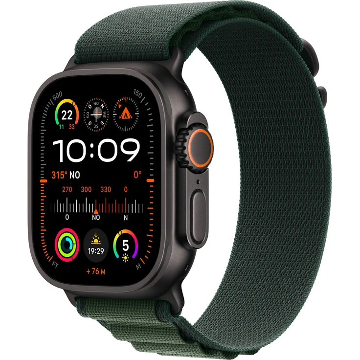 Apple Watch Ultra 2, 64 GB Smartwatch mit OLED Touchscreen, WLAN und GPS, 61,8 g
