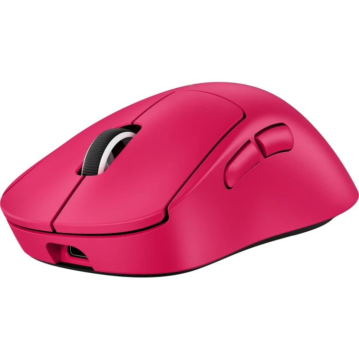 Logitech Pro X SUPERLIGHT 2 DEX Gaming-Maus, ergonomisches Design für Rechtshänder, optimierte Präzision bis 44000 DPI, kabellos und kabelgebunden, pink