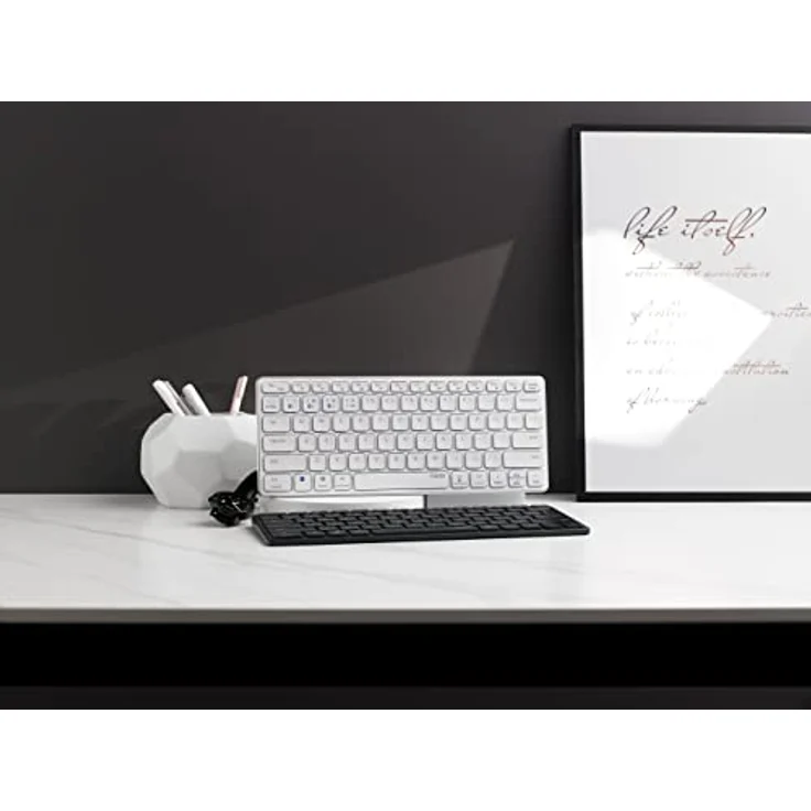 Rapoo E9600M Weiß Kabellose Multimodus Tastatur (Deutsch QWERTZ) – Bild 9